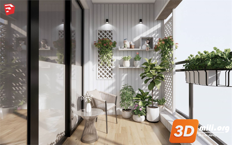 Balcony Skp Files